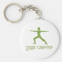 Yoga Warrior Pose Keychains