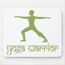 Yoga Warrior Pose Mouse Mats