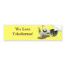 Yokohama:  Silver Duckwing Pair Bumper Sticker