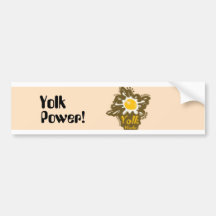 Yolk Power! sticker Bumper Stickers