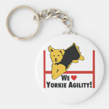 Yorkie Agility Love Key Chain