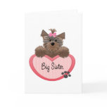 Yorkie Big Sister Card