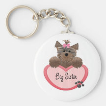 Yorkie Big Sister Key Chain
