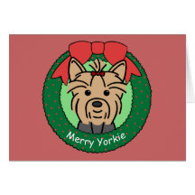 Yorkie Christmas Cards