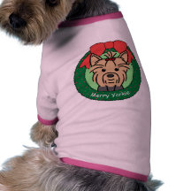 Yorkie Christmas Pet T Shirt