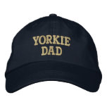 Yorkie DAD Yorkshire Terrier Gifts embroidered hats