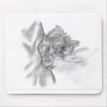 Yorkie Drawing mousepads