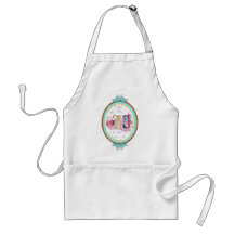Yorkie Dress Up Fancy Oval Design Aprons