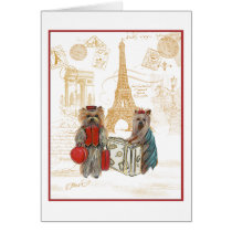 Yorkie Eiffel Tower Paris