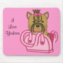 Yorkie in Purse Mousepad
