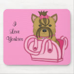 Yorkie in Purse Mousepad