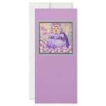 Yorkie in the Lilacs Art Print Rack Card rack cards