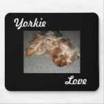 yorkie love mouse pad