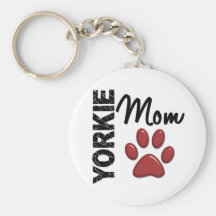 Yorkie Mum 2 Key Chains