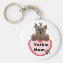 Yorkie Mum Keychain
