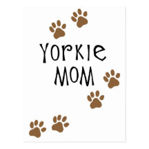 Yorkie Mum Post Cards