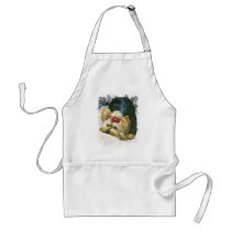 Yorkie Peek a Boo Apron Yorkshire Terrier Art