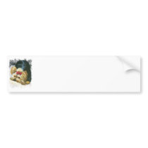 Yorkie Peek a Boo Bumper Sticker