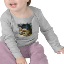 Yorkie Peek a Boo Infant Baby t-shirt Tee