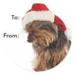 Yorkie Puppy Gift Tags Stickers