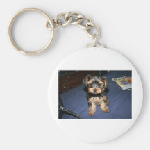 Yorkie Puppy Key Chain