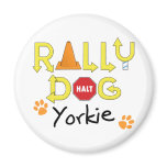 Yorkie Rally Dog Fridge Magnet