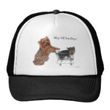 Yorkie Shop Til You Drop Hat