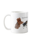 Yorkie Shop Til You Drop mugs