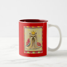 Yorkie Yorkshire Terrier Christmas Art Mug Cup