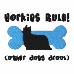 Yorkies Rule Embroidered Shirt (Polo) embroidered shirts