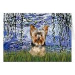 Yorkshire Terrier 17 - Lilies 6 Card