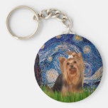 Yorkshire Terrier 7 - Starry Night Key Chains