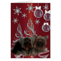 Yorkshire Terrier Christmas Cards