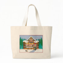Yorkshire Terrier Christmas Treat Shop Holiday Canvas Bag