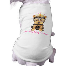 Yorkshire Terrier Dog Princess Pet clothing