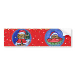 Yorkshire Terrier Holiday bumper stickers