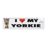 Yorkshire Terrier Love Sticker bumper stickers