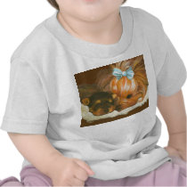 Yorkshire Terrier Mama with Puppy Tee for Baby