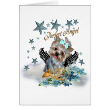Yorkshire Terrier Perfect Angel copy Greeting Card