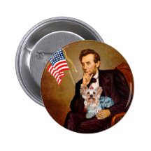 Yorkshire Terrier (T) - Lincoln Pinback Buttons