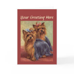 Yorkshire Terrier Vintage Greeting Card