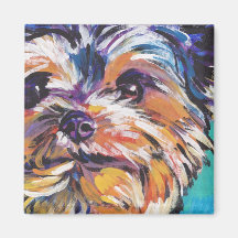 Yorkshire Terrier Yorkie Pop art Magnet