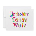 Yorkshire Terriers Rule invitations
