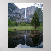 yosemite falls reflection posters