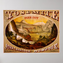 Yosemite fine cut tobacco poster