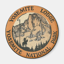 YOSEMITE NATIONAL PARK - VINTAGE TRAVEL FRIDGE MAGNET