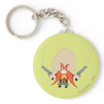Yosemite Sam Back Off keychains