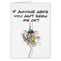 You Ain't Seen Me Climbing Rat Card