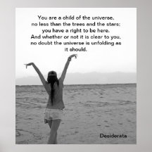 You are a child of the Universe Posters