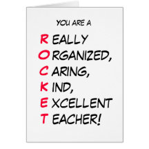 You are a ROCKET - Thank You Card